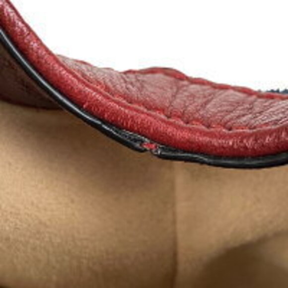 Gucci Ophidia GG Shoulder Bag Tote Web Sherry Handbag Suede Navy Blue Red - Picture 7 of 9